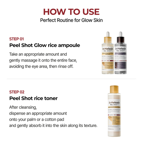 Peel Shot Exfoliating Glow Rice Line